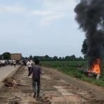 टुनकी लाडणापुर रसत्यावर दुचाकी बुलेरो भिषण अपघातात २ ठार ३ गंभीर जखमी अकोला येथे उपचार सुरु